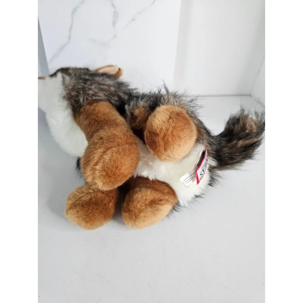 Douglas Cuddle Toy Howling Wolf Plush Stuffed Animal Brown Black 2016 Sitting